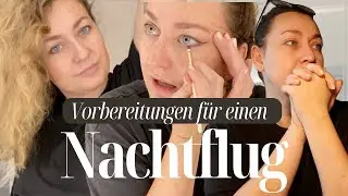 Nachtflug-Vorbereitungen als VIP Flugbegleiterin ✈️| Caterer-Chaos 🍤 & Get ready with me💄