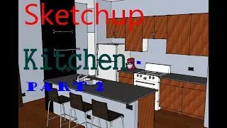 how to make a kitchen in Sketchup || part 2.