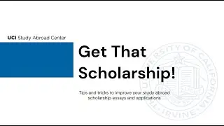 Get That Scholarship!