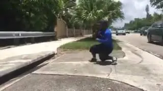Street fishing