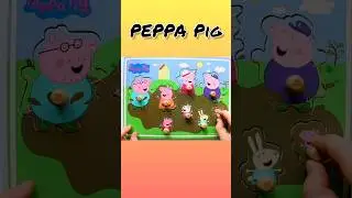 Peppa Pig and her Family - solving wooden puzzles Peppa Pig 