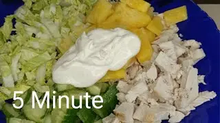 🥗In 5 Minutes Salad with Chicken and Pineapple Fast Tasty and Easy/Recipe Chicken Pineapple Cucumber