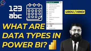 What are data types in Power BI? (Urdu / Hindi)
