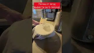 Удалить свежие пятна от ягод за 5 секунд! #shots
