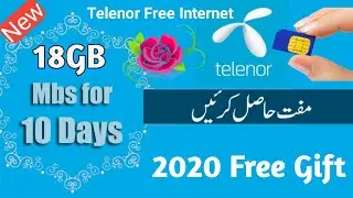 Telenor free internet 2020 code l how to use telenor free internet 18GB gift l RAK Official