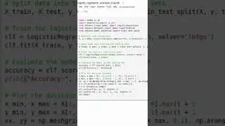 Logistic Regression Example in Python