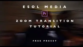 Zoom Transition | Adobe Premiere | FREE ZOOM PRESET- link in description