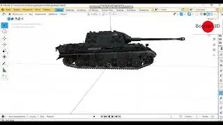 Немецкий танк (Jagdtiger) 3D Модель