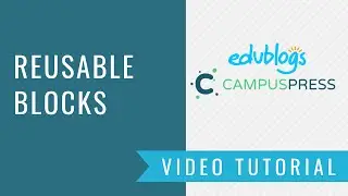 How To Use Gutenberg Reusable Blocks