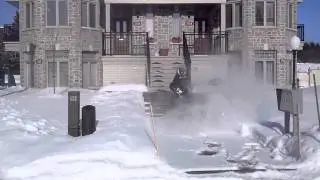 great effectiveness with sthil leaf blower for snow removal in Québec Canada