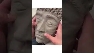 Sculpting the Face in Clay #art #shorts #clay