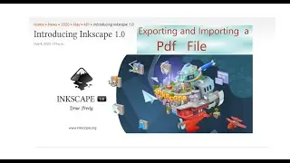 Inkscape Youtube Tutorial. Inkscape 1.0 Tutorial. Exporting, Importing, modify Pdf File in Inkscape.