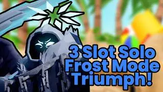 SOLO FROST MODE! 3 Tower Slots Only Triumph! (Tower Defense Simulator)