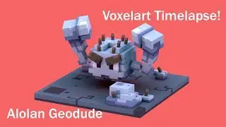 Alolan Geodude - Voxel Timelapse!