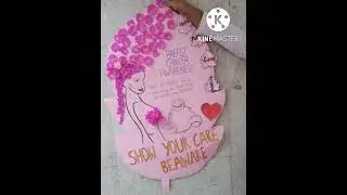 Breast cancer awareness poster making idea #breastcancerawareness #postermaking #shorts #shortvideo