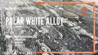 CLASSIC EPOXY COUNTERTOP- POLAR WHITE ALLOY