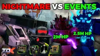 DESTROYING Every Difficult Event Mode w/ NIGHTMARE TOWERS! (Roblox TDX)