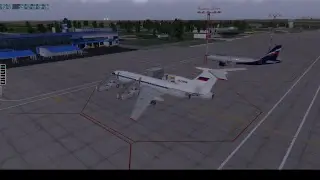 X-PLANE  ТУ-154  NVU USNN (Нижневартовск) - URKA (Анапа)