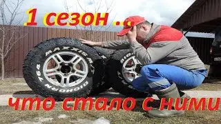 ГРЯЗЕВАЯ РЕЗИНА ГОД СПУСТЯ.. ЧТО С НЕЙ СТАЛО..