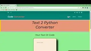 We built Our Own Text to Code Converter