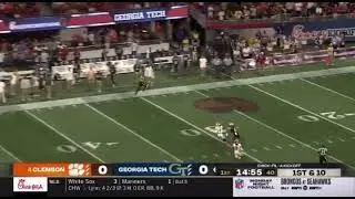 Intercepted On The First Play Of The Season Clemson vs Georgia Tech