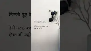 किससे पुछु तेरा हालतेरी तरफ का तो मेरा कोई दोस्त भी नहीं है ! Motivational quotes in hindi #shorts