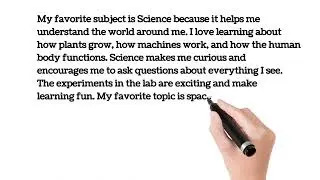 Essay on my favourite subject in English | Essay writing English