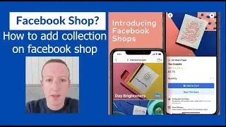 How to add collection on facebook shop for small business