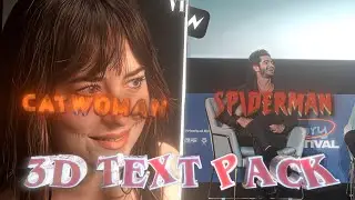 3D Text Pack On Node Video (+Preset)