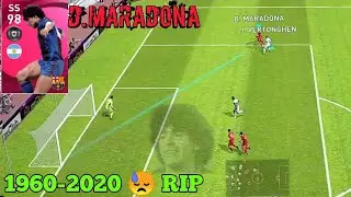 D.MARADONA Legendary curl Goal 🤒 | Pes 21 mobile #shorts