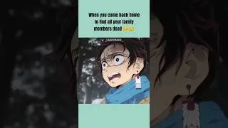 The pain of seeing all your loved ones gone in an instance 😥😭 #demonslayer #tanjiro