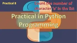 8. Python program to Count the number of occurrences of character ‘a’ in the list