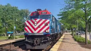 Metra F40PH-2 #133 leads the 393 EXPRESS | Glencoe, IL
