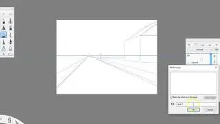One point perspective USING reference Image in Sketchbook Pro