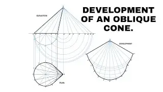 TD - DEVELOPMENT OF AN OBLIQUE CONE. 
