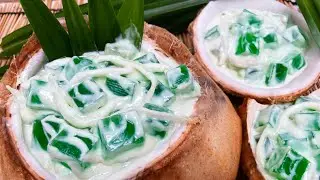 How to Make the BEST Buko Pandan - Buko Pandan Jelly Dessert Recipe - Buko Pandan Gulaman, Gelatin