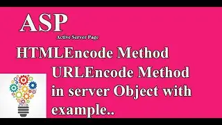 HTML Encode and URL Encode Method in ASP