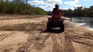 Honda Rancher In The River