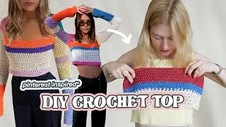 DIY Pinterest inspired crochet top ✨