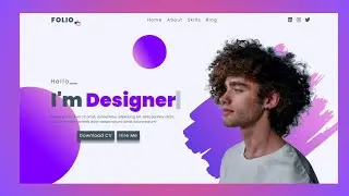 Modern Portfolio Website Using html css and JavaScript | personal portfolio website