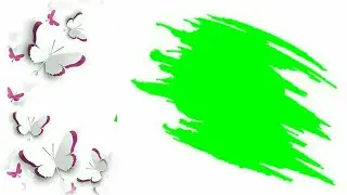 Paint brush Green screen video , Green screen effects, Happy birthday Green screen video