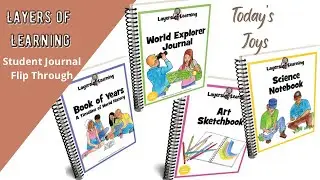 Student Journal Flip Through for Layers of Learning - History Science Geography Art