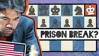 Stockfish’s King Begins in JAIL vs Hikaru Bot!
