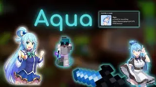 Aqua client Insane on Blocksmc  | New Free MultiServer client ! [edit audio]
