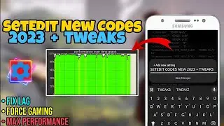 New Setedit Codes 2023 ✓ System Optimization codes                                         