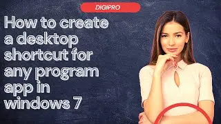 how to create desktop shortcut for any program app
