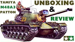 Tamiya 1/35th U.S. M48A3 Patton Unboxing and Review Video - Plastic Scale Model Kit Review