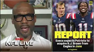 Drake Maye finally gets REAL help! – RiddickPRAISES Patriots chasing A.J. Brown deal | NFL LIVE