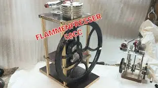 Flammerfresser - 50 cc, wakuum motor. Рабочий обьем двигателя - 50 куб. сантиметров.
