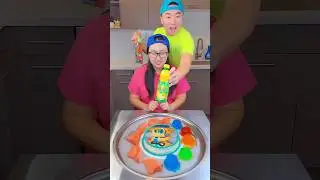 FNAF cake vs watermelon ice cream challenge!🍨
